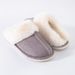Baumwolle Herbst Winter Memory Foam Wildleder Fleece Warme Hausschuhe für den Innenbereich für Männer und Frauen_voghion.com