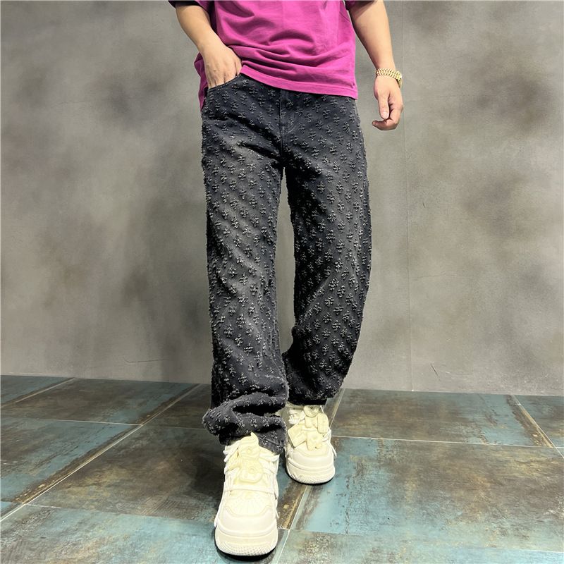 Pantaloni hiphop da uomo, pantaloni alla moda, pantaloni alla moda, pantaloni larghi a gamba larga, pantaloni alla moda ..._voghion.com