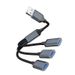 USBA To Three A USBA Splitter Cable USBA Hub Data Transfer Read Camera USB Flash Disk Data Read Multi-port_voghion.com