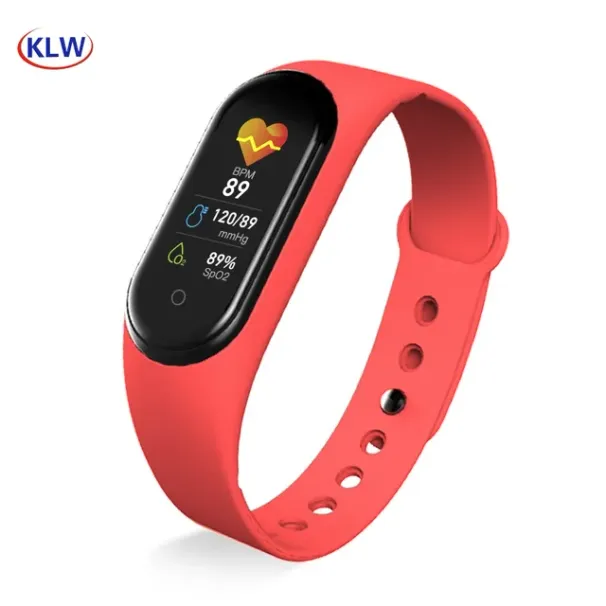M5Smart Band Braccialetto con schermo a colori Impermeabile Sport Contapassi Activity Tracker Pressione sanguigna Cardiofrequenzimetro Smart_voghion.com