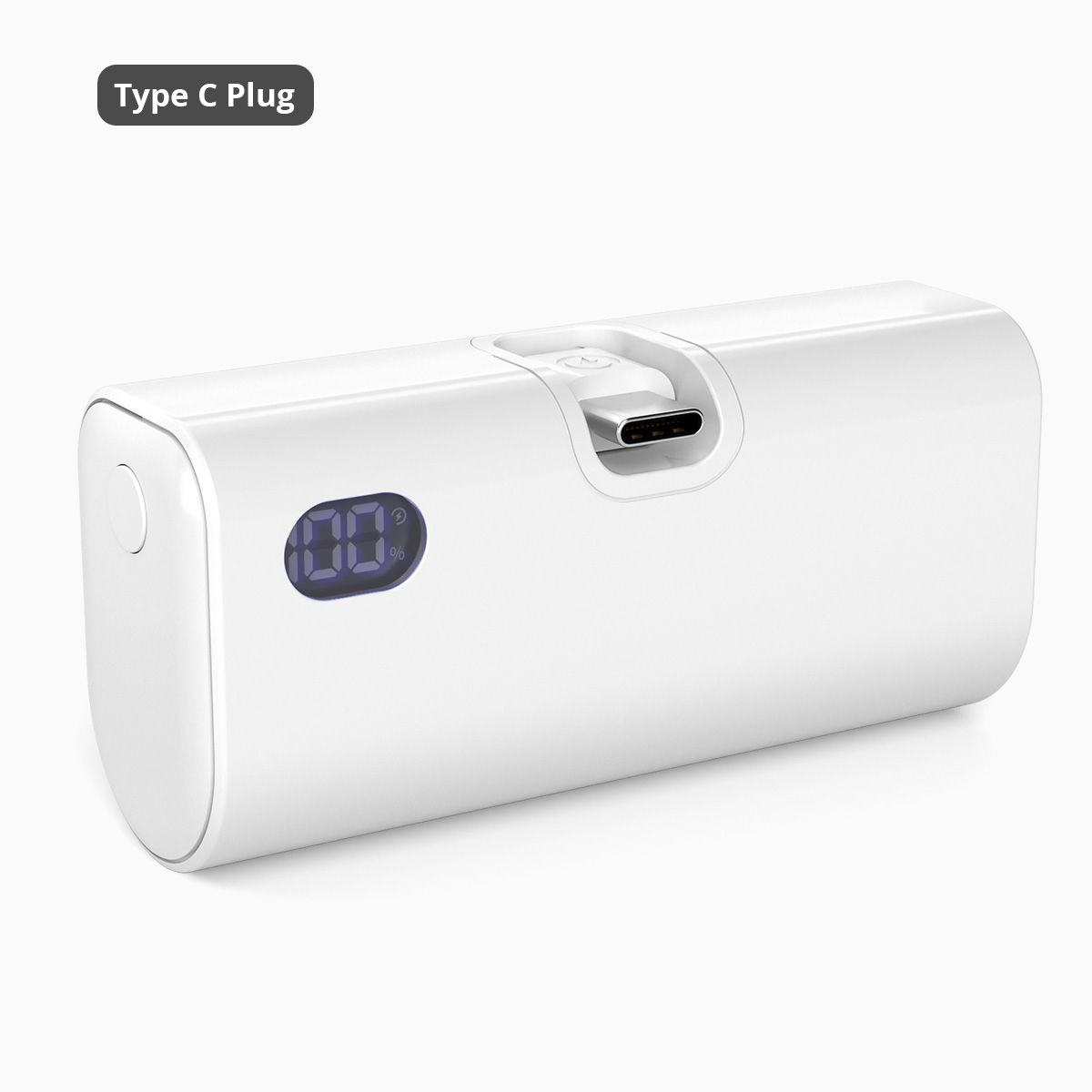 Portable Mini Power Bank Mobile External Battery Cellphone Powerbank Foldable Type C Or Lightning Connector For IPhone_voghion.com