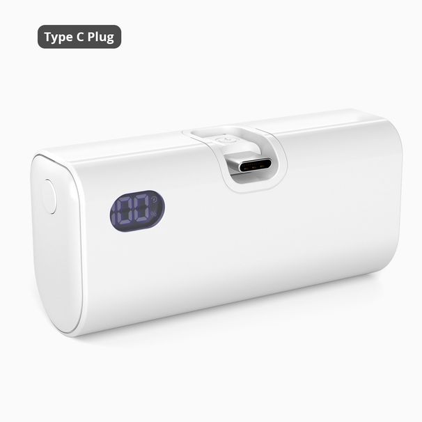 Portable Mini Power Bank Mobile External Battery Cellphone Powerbank Foldable Type C Or Lightning Connector For IPhone_voghion.com