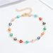 European and American cross border new jewelry personality color irregular shape anklet peach heart round teardrop shape foot ornaments_voghion.com