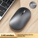 Wireless Silent Mouse – Bluetooth & 2.4G Dual Mode, 1600DPI, 4-Way Scroll, Rechargeable Ergonomic Mouse For Laptop/Office_voghion.com