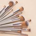 Makeup Brushes & Tools 10/14pcs/set Champagne Makeup Brush Set – Professional Wooden Handle Cosmetics Tools (Luxury & Complete)_voghion.com