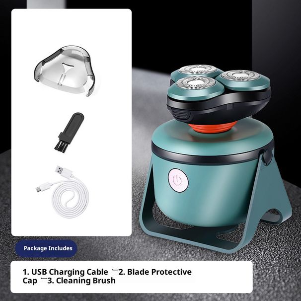 3D Floating Electric Shaver – IPX7 Waterproof, USB Rechargeable, 3 Rotary Blades, Ultra-Quiet (36dB), 90-Day Battery Life For Smooth Shaving_voghion.com