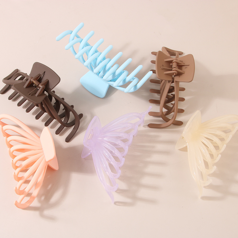 Large frosted grab clip keel Shark clip Octopus hair clip disc hair clip wholesale_voghion.com