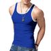 2024 New Trendy Straddle Sports Casual Men's Summer Bottom Multi Color Sweatshirt Tank Top_voghion.com