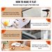 VEVOR 90 X 44 Inch Clear Table Cover Protector, 1.5mm Thick Clear Desk Protector Table Pads, Plastic Tablecloth Table Protector For Dining Room Table_voghion.com