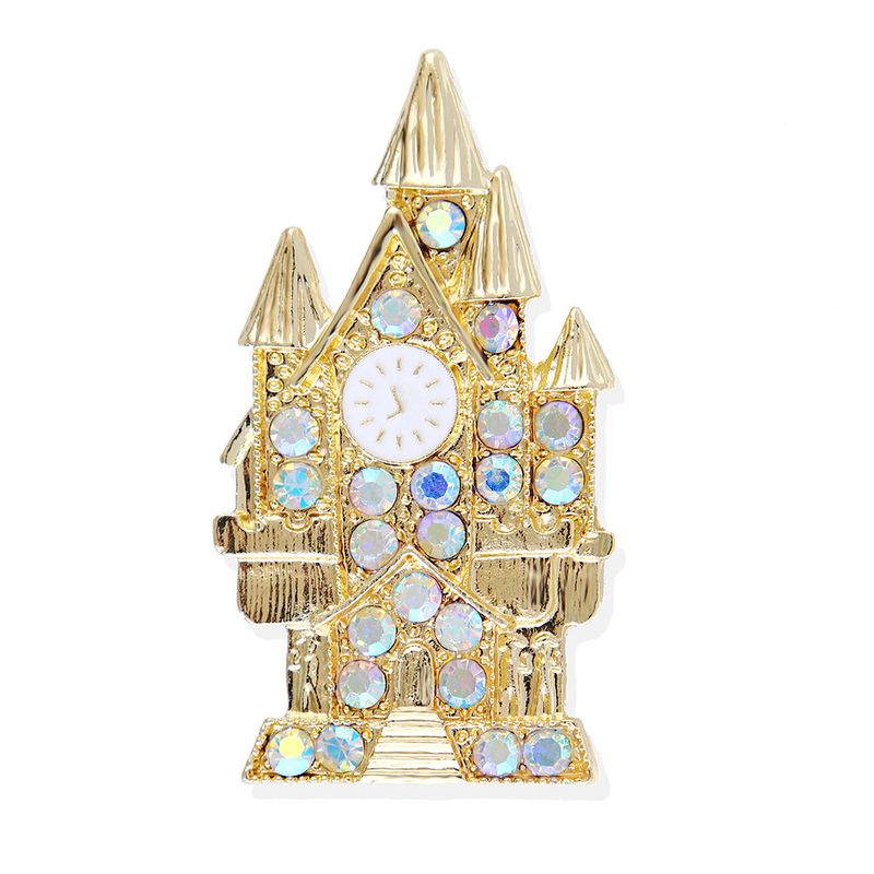 nova moda personalidade castelo mágico retro liga diamante gotejamento óleo broche broche pin homens e mulheres_voghion.com
