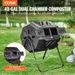 BPA 2 Doors With Rotating Dual Frame Steel Composting Large 43Gal Composter Chamber Bin Compost Tumbling F Tumbler And Sliding_voghion.com