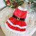 Weihnachts-Hundekleid, Rotgold, Schnalle, Gürtel, Weihnachtskleid, Welpe, Teddy, Bigbear, Haustier, Weihnachtskleid_voghion.com