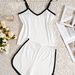 Summer Casual And Comfortable Loungewear Suspenders Pajamas Shorts Simple Pajamas Set_voghion.com