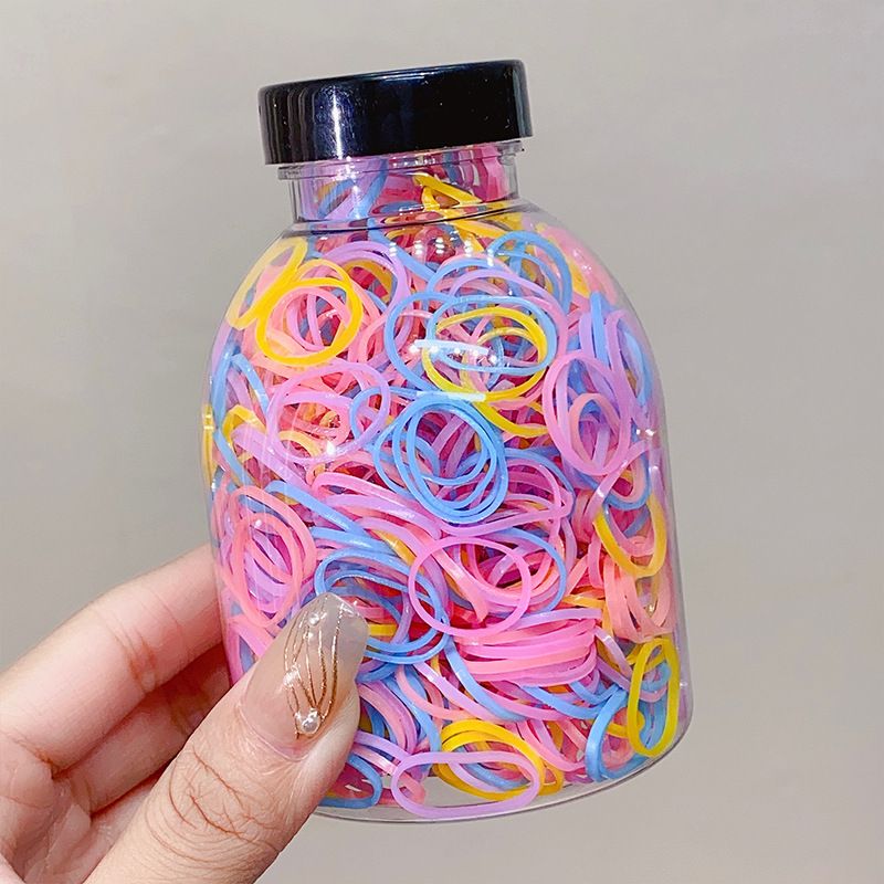 Einweg-Gummiband schadet dem Haar nicht. Hochelastisches Haarseil für Mädchen_voghion.com
