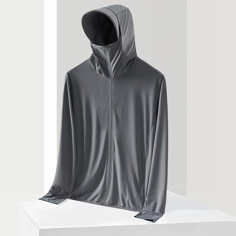 Outdoor Sunscreen Coat Ice Silk Men's And Women's Lightweight Breathable Fishing Sunscreen Coat Jacket_voghion.com