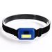 Linterna frontal LED portátil de plástico COB con pilas secas, mini, para uso transfronterizo, para camping, pesca y minería._voghion.com