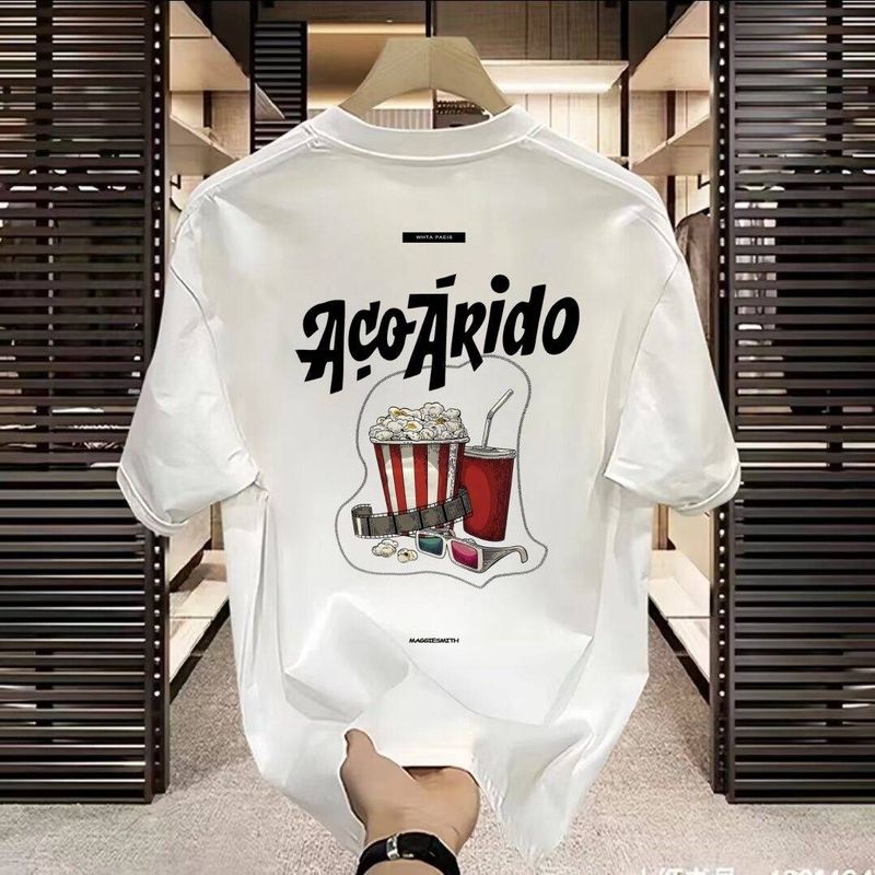 Vara 2025, pulover pentru bărbați și femei, tricou cu mânecă scurtă din bumbac 100%_voghion.com