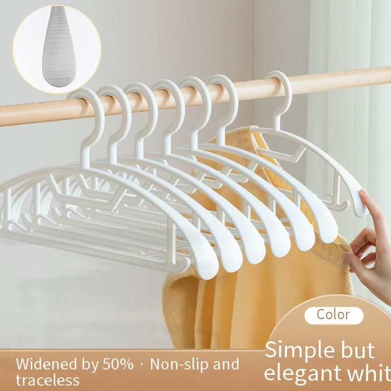 No-Trace Hangers - 10-Pack Non-Slip Clothes Hangers With Shoulder Protection, Space-Saving Thin Design For Home & Dorm_voghion.com