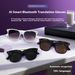 MZT GY500 AI Translator Bluetooth Glasses - Real-Time Translation In 100+ Languages, Music, Calls, Anti-Blue Light & UV Protection_voghion.com