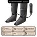 Massaggiatore per gambe a compressione d'aria con calore e vibrazione - Design con airbag completo a 3 sezioni per alleviare il dolore a cosce, ginocchia e polpacci_voghion.com