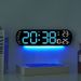 Creative New Wall Multifunctional Living Room Large Screen LED Digital Alarm Clock Timer_voghion.com