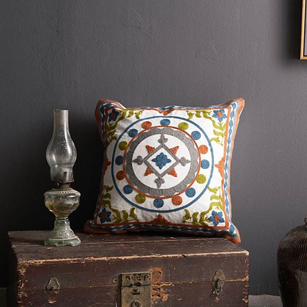 Fabrika doğrudan yüksek kaliteli pamuklu havlu nakışlı kanepe yastık kılıfı çiçek ve kuş pamuklu nakışlı yastık hediye özelleştirme_voghion.com