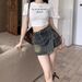 Women's Denim Summer New High Waist Slimming A-line Versatile Fashion Hip-hugging Skirt Shorts_voghion.com