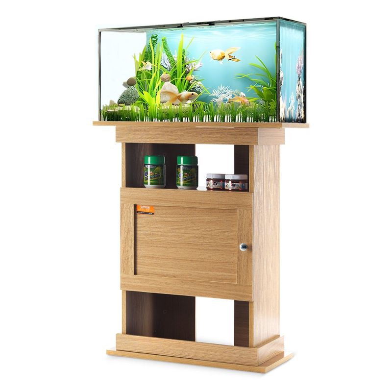 VEVOR Aquarium Stand, 20 Gallon Fish Tank Stand, 25.2 x 15.7 x 28.3 in MDF Turtle Tank Stand, 167.6 lbs Load Capacity, Reptile Tank Stand with Storage_voghion.com