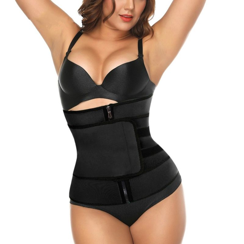  Velcro zipper waist belt waist training waist protection sports waist shaping sweat belly belt_voghion.com