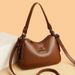 Genuine Women's 2024 New Versatile Large Capacity Mom Soft Leather Texture Shoulder Crossbody Bag_voghion.com