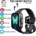 New With Earbuds Bluetooth Headset Speaker Tracker Music Sport Men Waterproof Smart Watch AMOLED Screen_voghion.com