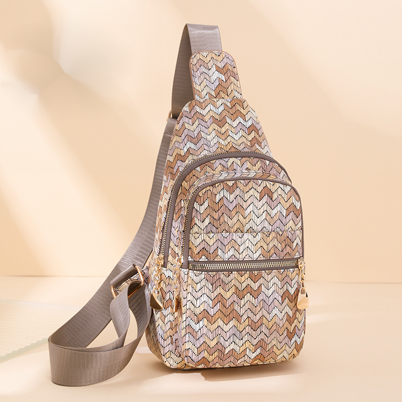 Modische bedruckte Brusttasche für Damen im Jahr 2024, neue PU-Brusttasche für Damen, Hüfttasche, Umhängetasche, Outdoor-Reiserucksack, Schultertasche_voghion.com