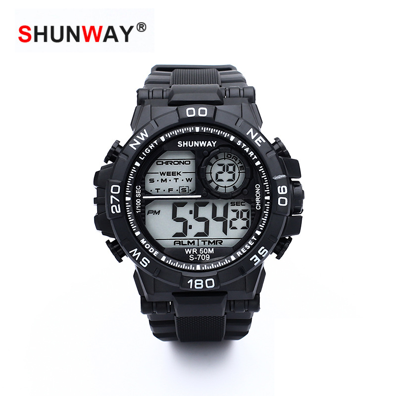 Children's watch Outdoor multifunctional electronic watch men's waterproof sports watch student luminous electronic watch_voghion.com