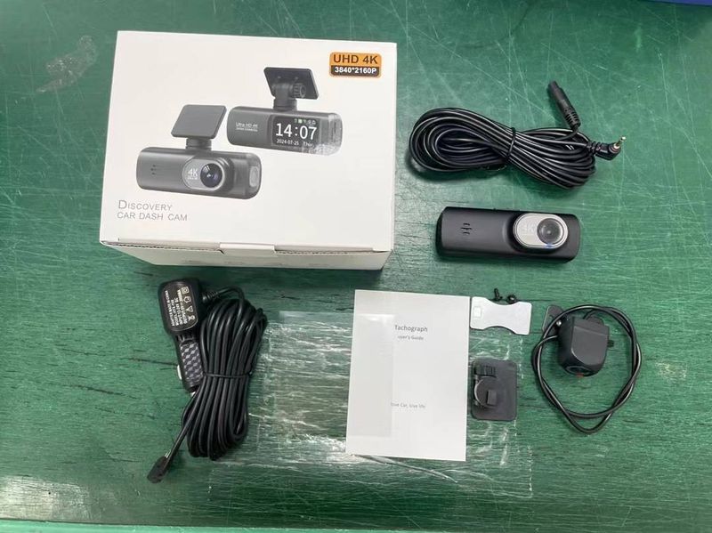 Cross-border driving recorder HD 4K front and rear dual-recording mobile phone interconnection GPS driving track vehicle recorder_voghion.com