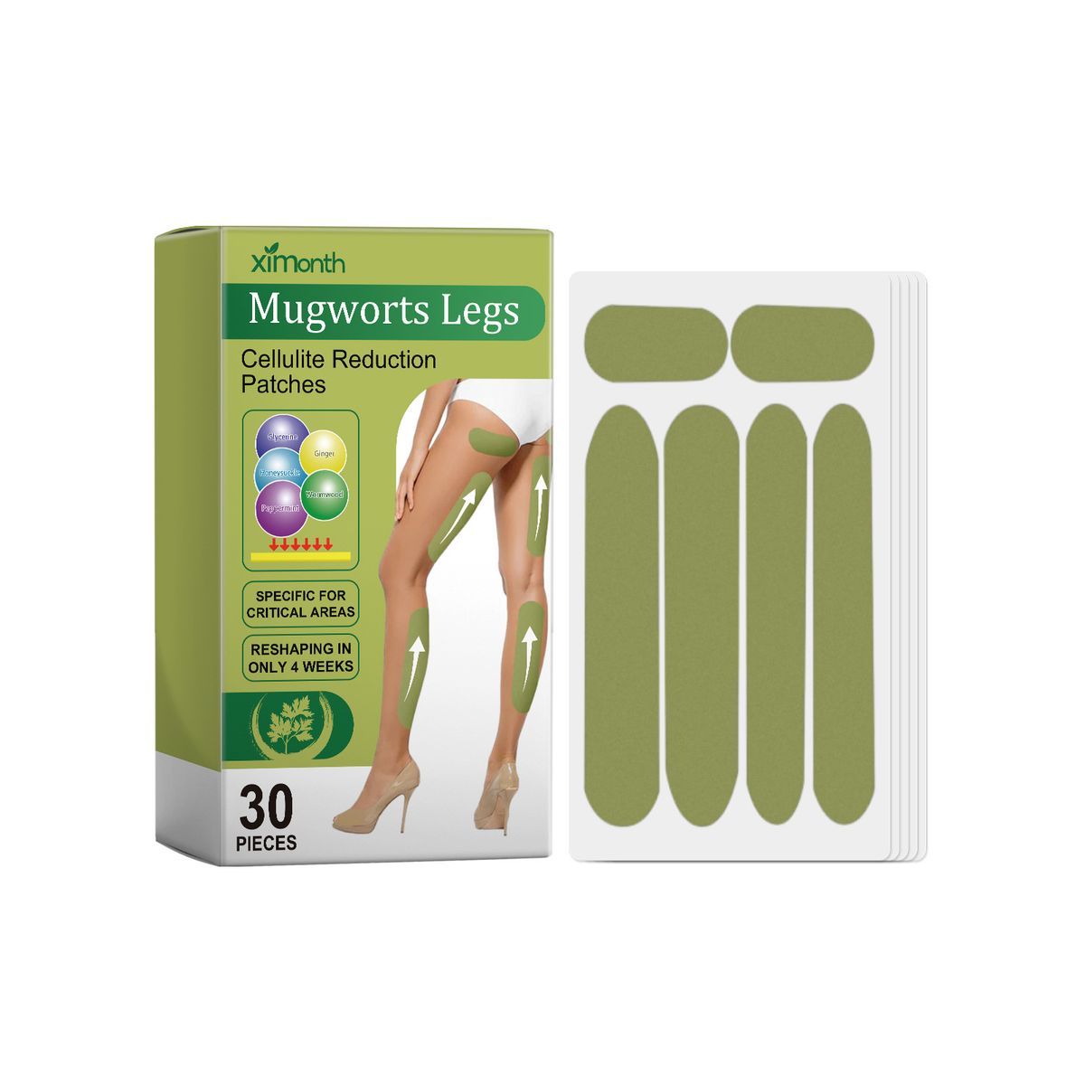 Ximonth Herbal Essence Stick rassodante e lifting per la cura della pelle delle gambe_voghion.com