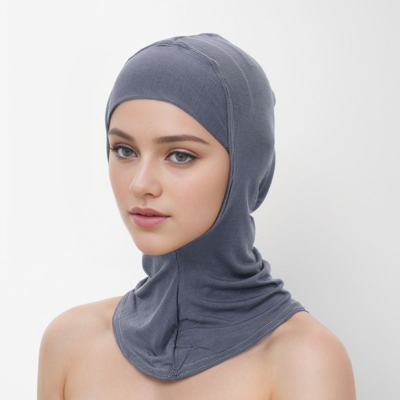Modest Muslim Headscarf Hijab Cap – Breathable Modal Blend, Stretchy One-Size Fits Most, Lightweight For Daily Wear, Sports & Prayer (8 Colors)_voghion.com
