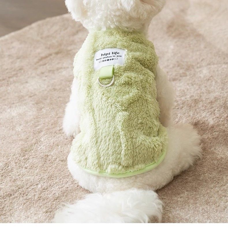 Kan leiden tot de hond kleding herfst teddy Bichon Pomeriaanse kat kleine hond katoen gewatteerde jas met wol om warm te blijven en haaruitval te voorkomen_voghion.com