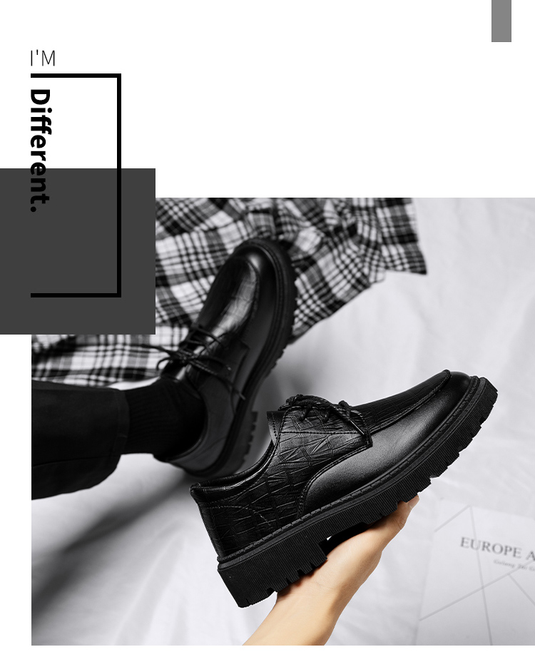 Herren Halbschuhe mit rutschfester Sohle, modisch, klassisch, Brogue, Lackleder, atmungsaktiv, Freizeitschuhe_voghion.com