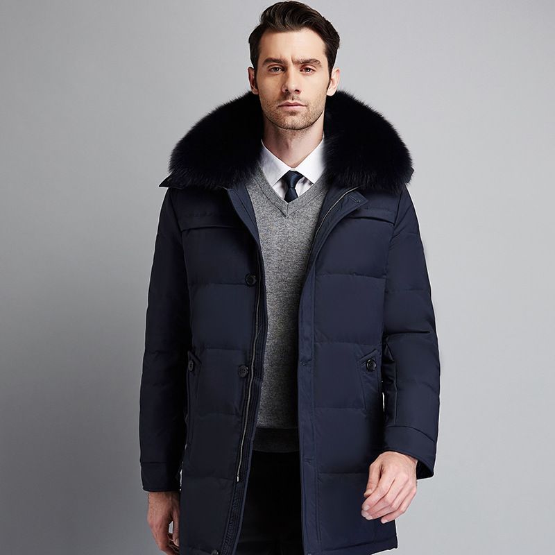 Abbigliamento da uomo nuovi abiti da lavoro giacca in seta e cotone cappotto di media lunghezza spesso grande taglia caldo papà nonno indossare_voghion.com