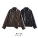 Women's Summer Fashion Elegant Autumn Winter New Leather Bomber Jacket Coat_voghion.com