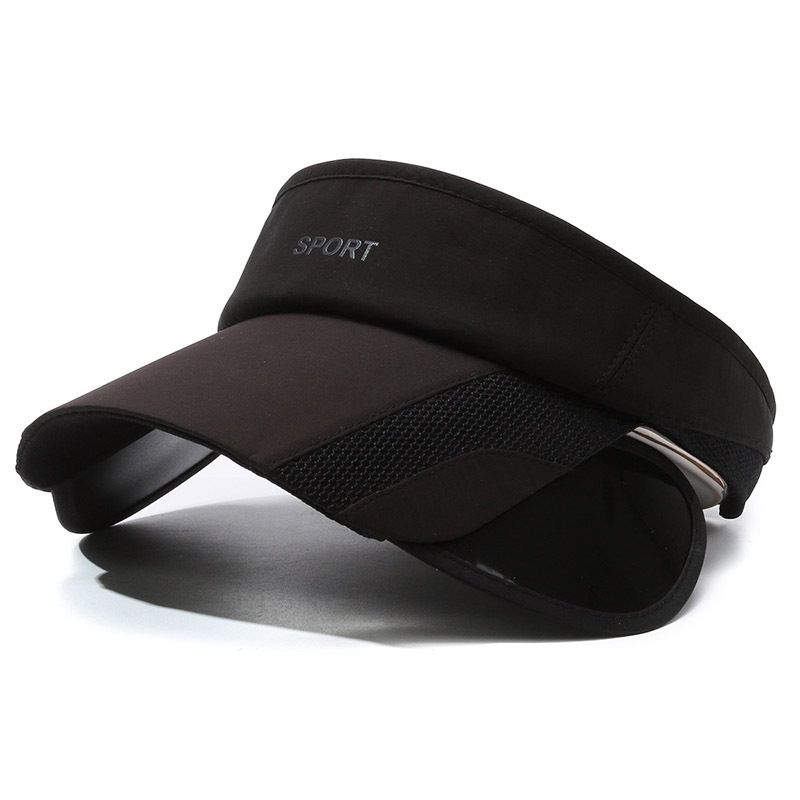 Visière pour homme, chapeau de sport en plein air, pare-soleil d'été anti-UV, nouveau style pour femme, affine le visage_voghion.com