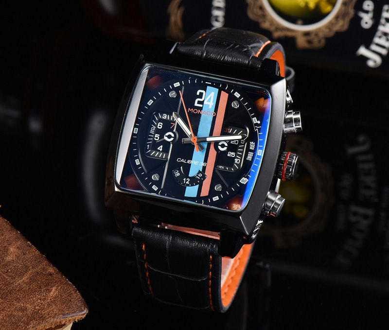 TA Brand Men's Automatic Mechanical Watch, High-quality And Multifunctional Five Needle Luminous Calendar Belt Watch Batch_voghion.com