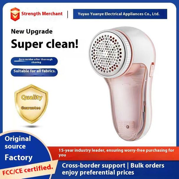 Dual-Mode Fabric Shaver – USB Rechargeable & Plug-in Lint Remover For Clothes, 4-Hour Runtime, ABS Material (Cherry Blossom Pink/Stone Green)_voghion.com