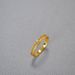 Niche Light Luxury Simple Double Layer Line Zircon Sparkling Brass Gold-Plated Stacking Thin Index Finger Ring_voghion.com