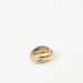 Women's Jewelry Wide Double Ring Two Color Seamless Titanium Steel Gold Plated_voghion.com
