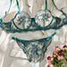Damen Dessous Übersee Blumenstickerei Durchsichtiges Netz Sexy Bequemes Einfaches Und Elegantes Unterwäscheset_voghion.com