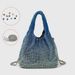 2025 New Style Fashion Chain Set With Diamonds Full-Set Shoulder Bag With Slanted Crossbody Handle And Bucket Bag_voghion.com