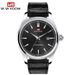 VA VA VOOM Men's Watch Trendy Simple Blue Leather Strap Watch Men's Business Casual Calendar Quartz Watch_voghion.com