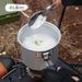 Compact Camping Pot - Foldable Handle Design Lightweight & Portable For Outdoor Cooking Boiling Water Tea & Coffee Perfect For Hiking & Road Trips_voghion.com