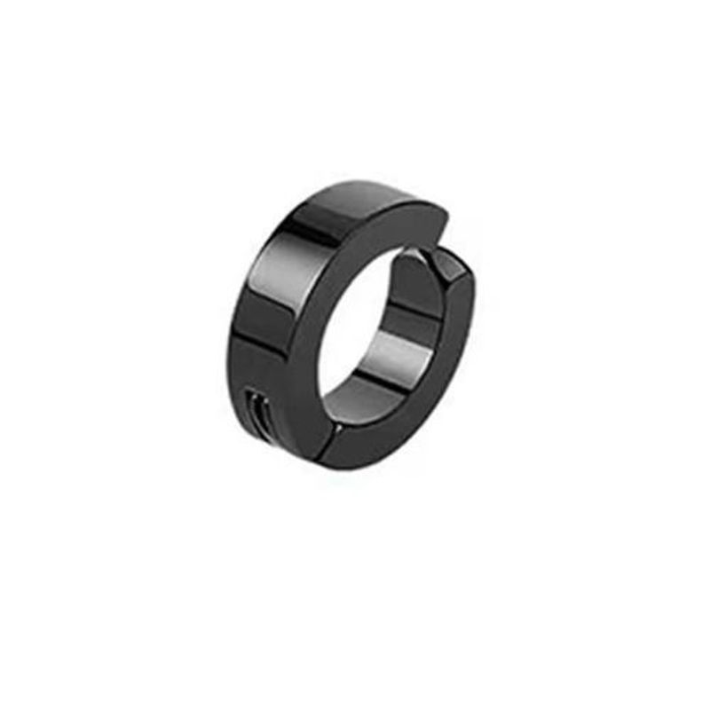 Men's Magnetic Clip-On Earrings – Titanium Steel No-Piercing Geometric Studs, Korean Trendy Style_voghion.com